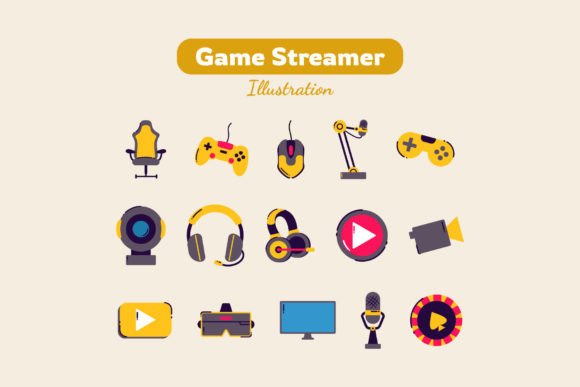 Download Game Streamer Illustration - Streamer Collection