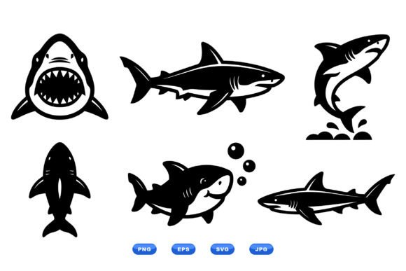 Download Shark Icon Clipart Pack - Shark Collection