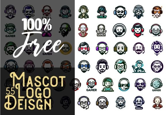 Download 55 Mascot Gaming Logo Bundle | Streamer - Streamer Collection