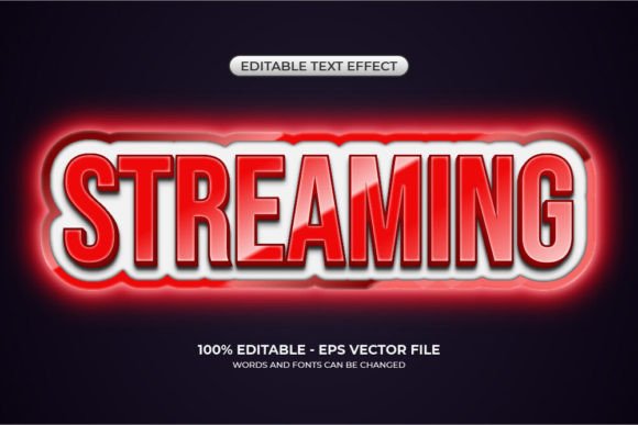 Download 3D Live Streaming Text Effect - Premium Resources