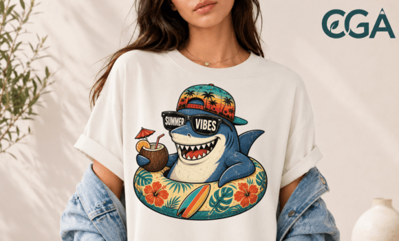 Download Summer Vibes Cool Shark PNG - Shark Collection